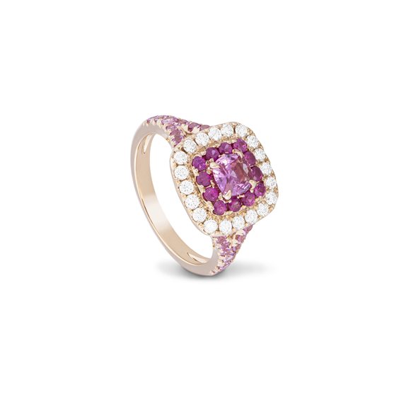 Ringe Piero Milano Dame in Rosègold Zaffiro rosa 1.46 Ct R5370AB5ZR - R5370AB5ZR